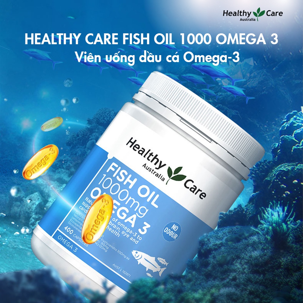 Viên uống Fish Oil Omgea 3 Healthy Care