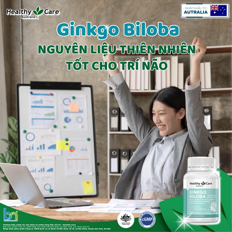 Viên uống Ginkgo Biloba Healthy Care