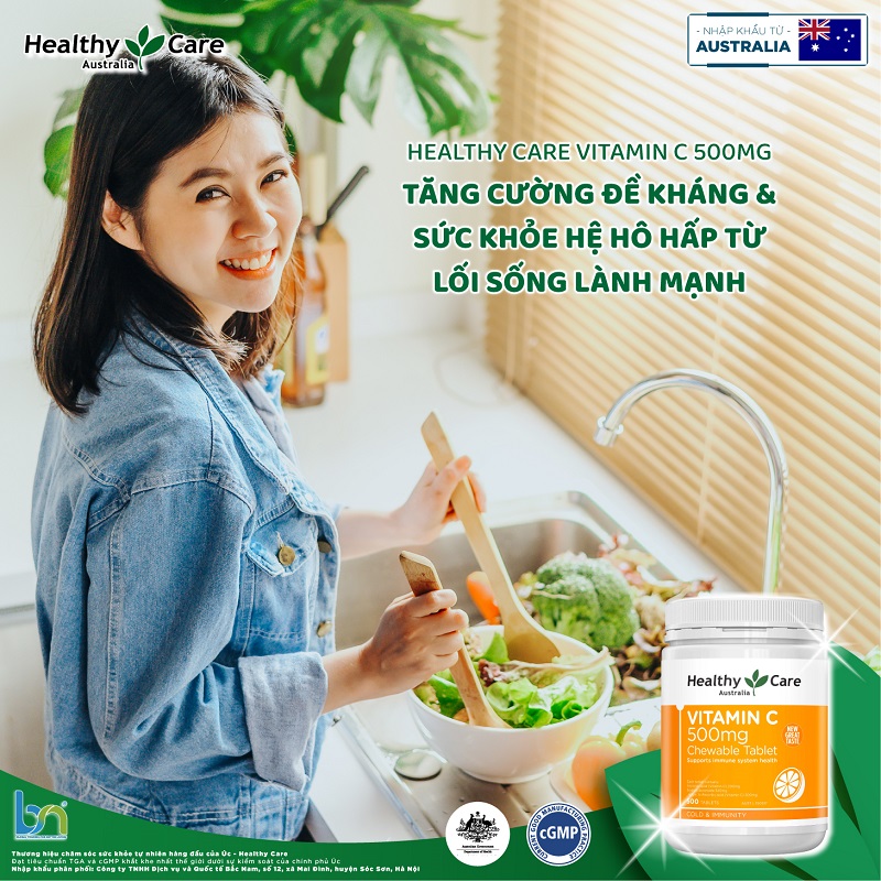 Viên uống vitamin C giúp tăng cường sức đề kháng cơ thể