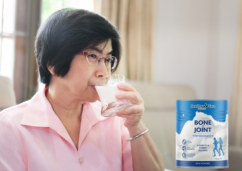 Sử dụng sữa bổ xương khớp HealthyCare giúp cải thiện sức khỏe xương khớp hiệu quả