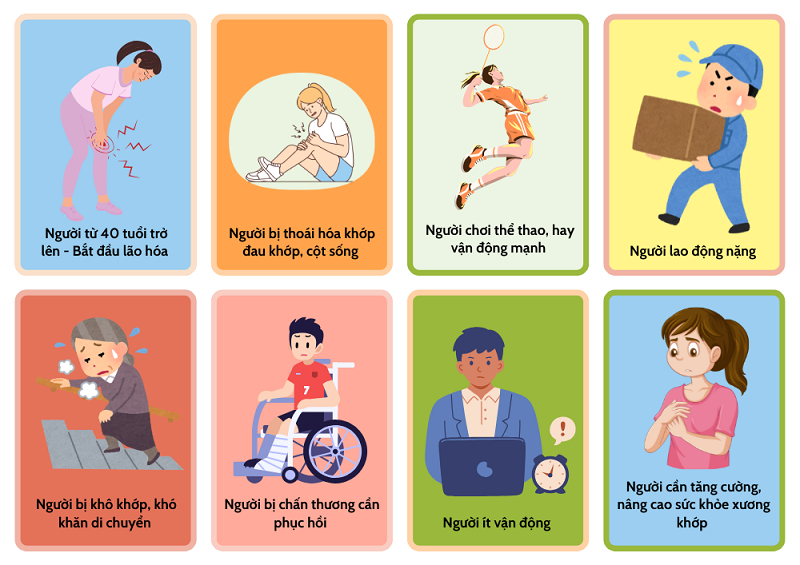 Đối tượng sử dụng viên uống xương khớp Healthy Care Úc