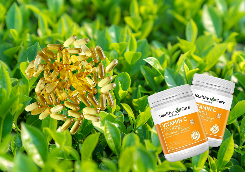 Sản phẩm viên uống vitamin C HealthyCare với nhiều công dụng