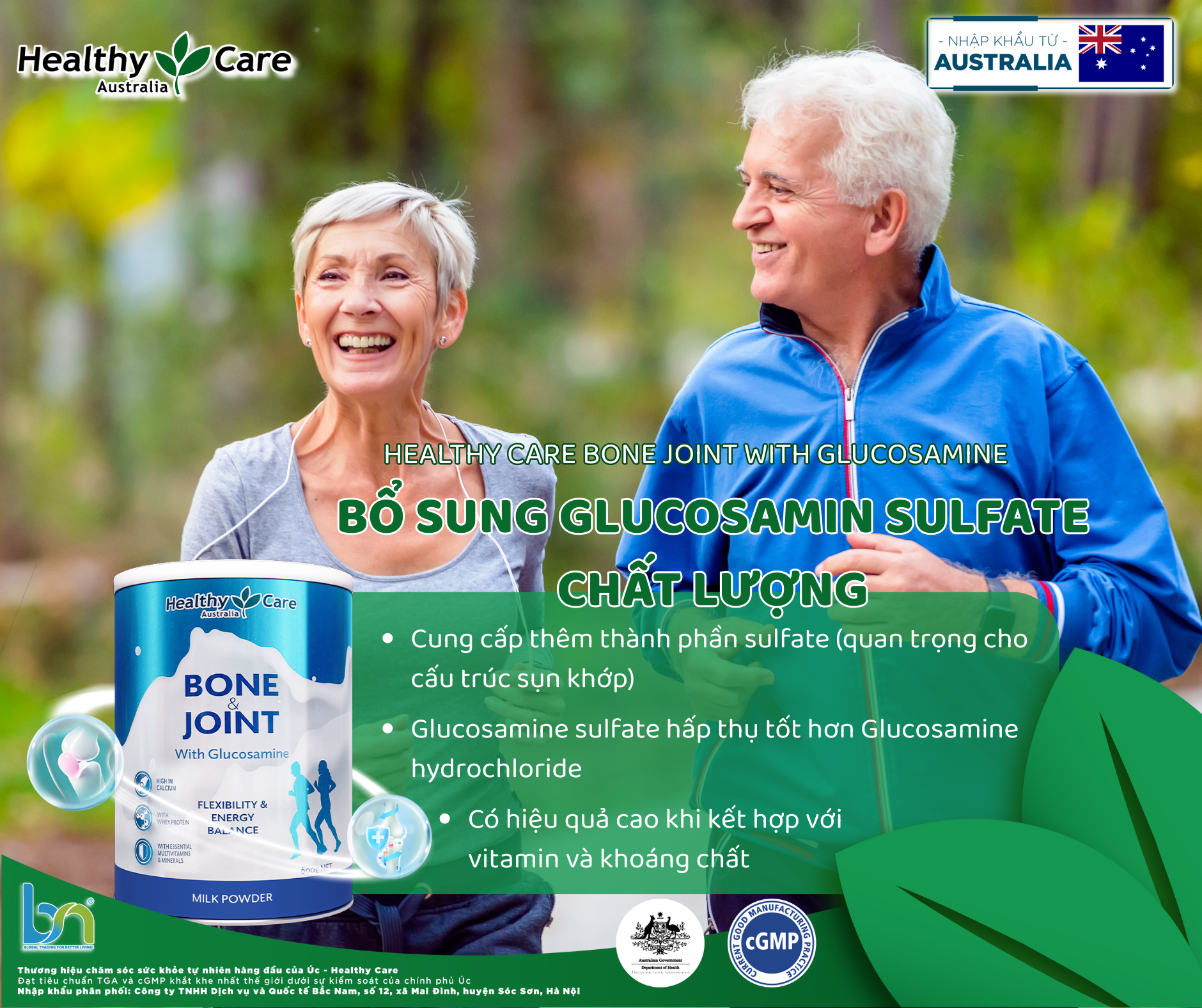 Glucsamine vượt trội trong Healthy Care Bone Joint